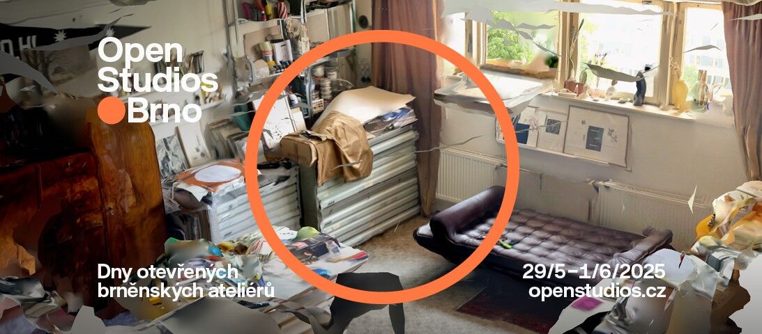 Open Studios Brno 2025 – propagační banner kreativních ateliérů